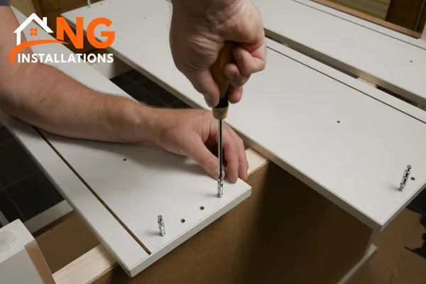 Assemblage de meubles préfabriqués par NG Installations